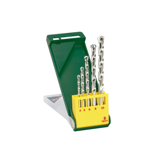 博世（BOSCH）圆柄冲击钻石工钻头套装（5支装）(4/5/6/8/10mm）