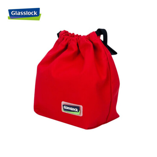 GlassLock Südkorea importiertem Temperaturglas Frischwahrnehmungsbox Lunchbox Mikrowellenofen Set Lunchbox Lebensmittel Aufbewahrungsbox Rechteckige 400 ml + rechteckiger 695 ml + Beutel