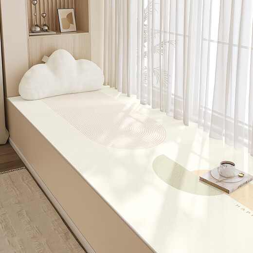 CLCEY2025 Baques de fenêtre de fenêtre de baie fenêtre de baie à la baie personnalisée Repliement pour chambre à coucher lavable Coussin de fenêtre Baie de fenêtre Repliement Été 2025 Luxury Luxury Quiet et paisible Xiyan-15932 50 [Protection environnementale sans odeur] 50cm * 120cm