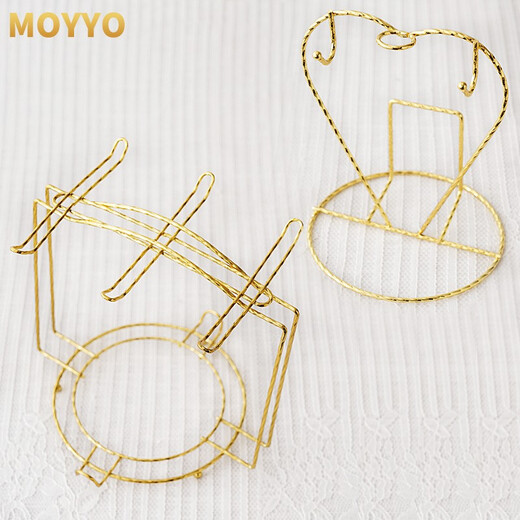 Muzi worry-free European gold-plated bird rack coffee cup and saucer storage rack hanger upside down drain cup holder tea cup holder home heart-shaped cup holder