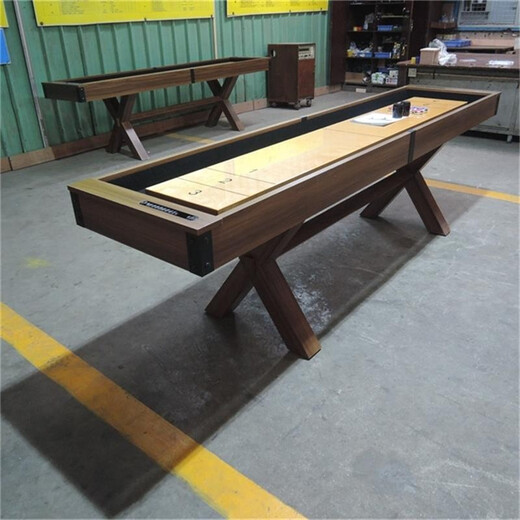 Yuanxingkong solid wood sand ball table standard sand ball table pitching table home fitness equipment table throwing luxury sand ball table 12 feet 3.6 meters luxury model complete set - walnut color