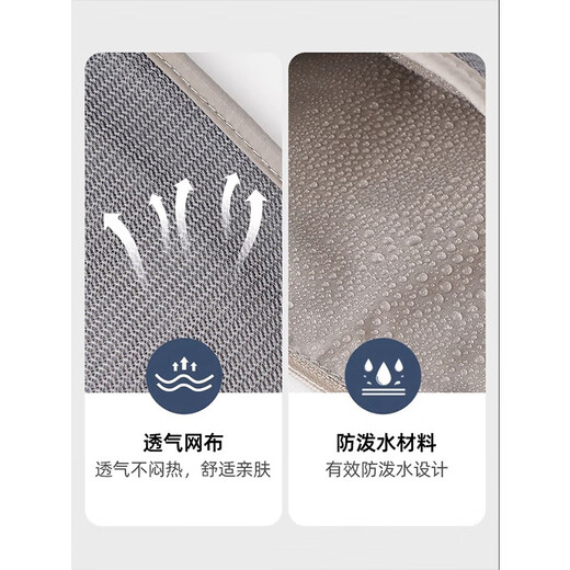 黛惑（DaiHuo）防盗包贴身腰包出国旅游运动欧洲男隐形薄款护照包防偷钱包男女U 灰色[隐形贴身防盗]