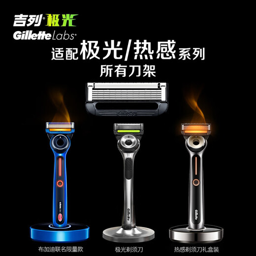 Gillette-Klinge adaptiert an die Hitze des Aurora-Messers 4 Klingenkopf 5-Schicht-Rasierklingenkopf importiert Original Nicht-Gillette