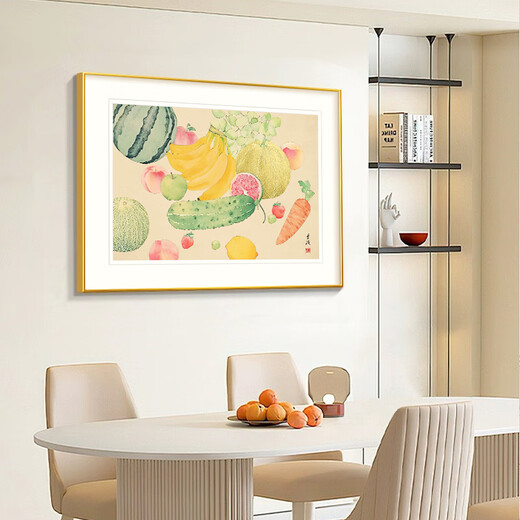 Long time no see cream style restaurant decoration painting harvest picture sofa background wall hanging painting living room mural