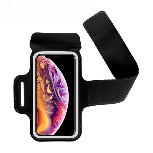 Lian Shang Jia's mobile phone case, waterproof stand, driving stand, wrist strap, running artifact, special outdoor backpack, classic black, universal large size within 6.8 inches