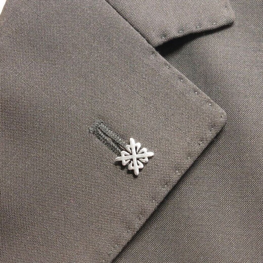 Big brand small brooch lapel pin for men's summer suit clothing exquisite iris European and American light luxury high-end badge flower eye button silver alloy 1.5x1.5cm