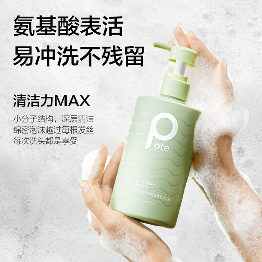 柏缇北非雪松控油蓬松洗发水 清爽去屑止痒留香氨基酸洗发露 505ml 