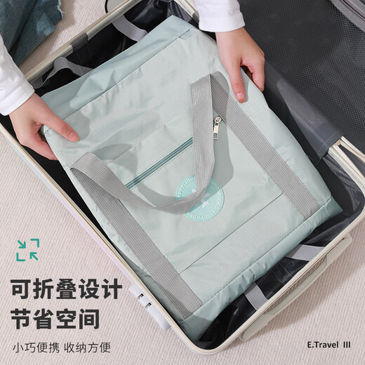 Sac de voyage facile Sac de rangement commercial grande capacité sac pliable sac double tissu ciel bleu