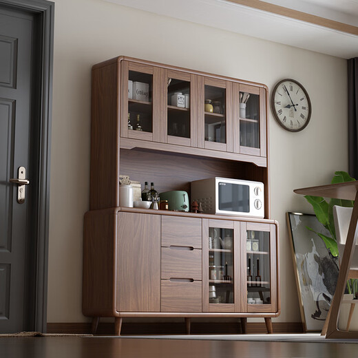 Mulan (Mulan) Nouveau armoire à vin à buffet chinois Cadre de cuisine en bois massif mur intégré Armoire de rangement de salon chinois moderne 5012 Armoire inférieure simple / 120 * 40 * 90cm