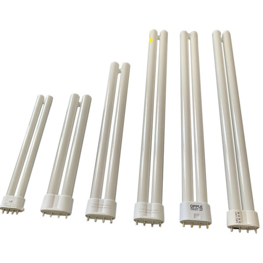 Op fluorescent tube 18W 24W36W40W55 flat four-pin Jinling light source H-type living room bedroom LED bulb 14W Op LED universal 36W other x white