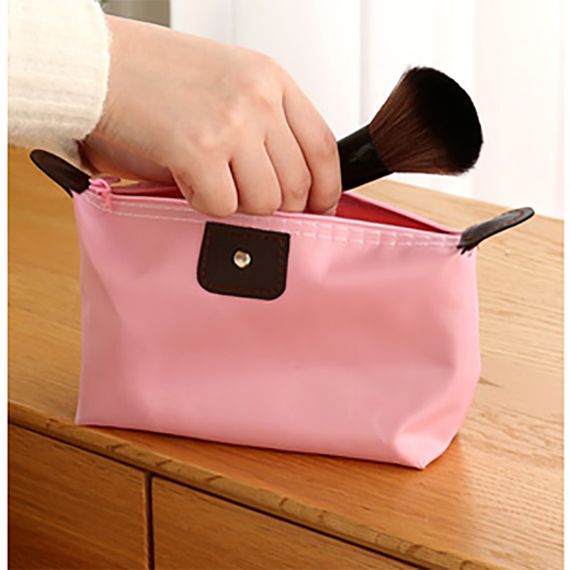 Travel cosmetic bag portable clutch bag large capacity female cute cosmetic box storage bag toiletry bag black