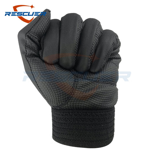 消防爬绳手套 比武训练抢险救援绳索攀爬专用 蜻蜓防滑红 原装 E-831BK 常规款 80兄 M