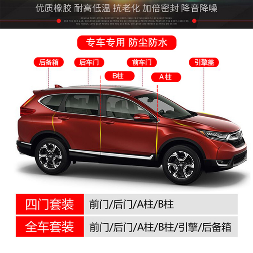 Old and new SAIC-GM Buick special sound insulation strip seal strip glue strip full door dustproof noise reduction car modification 2017 model 2018 model 2019 model Buick GL8 Lu Zun ES653T onshore 652T Avia version