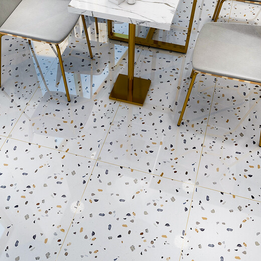 
Yuanjing Ceramic Tiles 600x1200 Bright-light terrazzo floor tiles Living room floor tiles Kitchen Bathroom Bathroom Wall tiles LG12003 600x1200mm