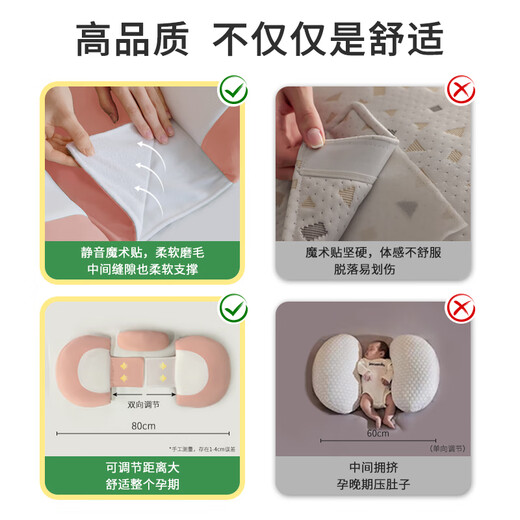 Tomibaby almohada para mujeres embarazadas para proteger la almohada de la cintura para dormir al almohada de almohada de almohada de almohada en forma de U almohada de almohada de la cintura de delfín