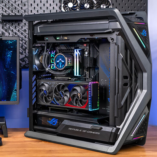 ASUS 24-issue interest-free host RTX5090D graphics card Night God 5080 host 9800X3D Genesis ASUS rog family bucket gaming desktop complete assembly computer R7 9800X3D + ASUS RTX5070TI丨One