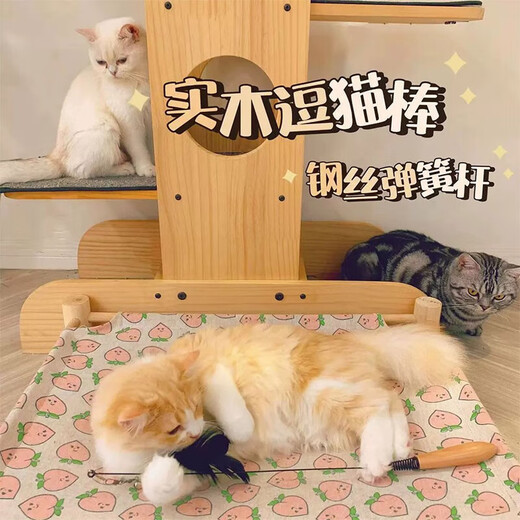 Huanpet.com cat toys, cat amusing sticks, feather bells, interactive self-pleasure and anti-biting artifacts, cats, kittens and kitten pets