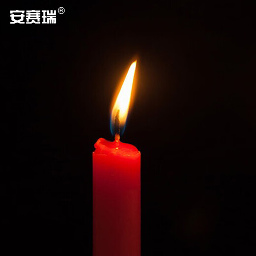 Ansery Candle Emergency Lighting Bold Daily Use Large Long Rod Red 10 Pack/Pack 2*20cm 28034