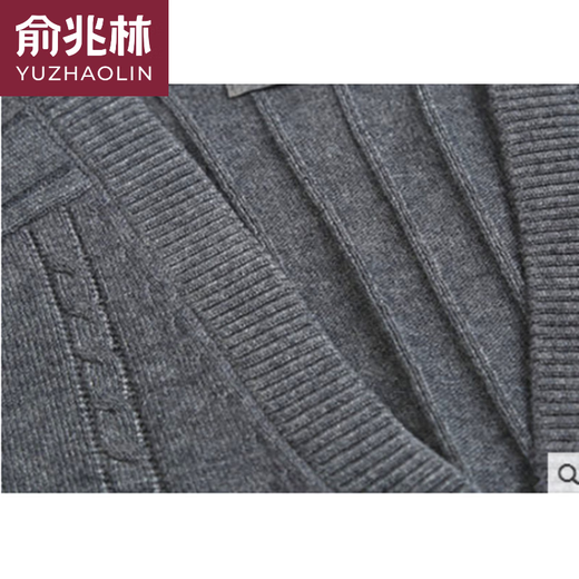 Yu Zhaolin Herbst und Winter mittleren Alters und ältere Männer Cardigan Strickjacke ältere Pullover Strickpullover Jacke Dad Frühling und Herbststil Dunkelgrau Medium Version 120-145jin [Jin gleich 0,5 kg