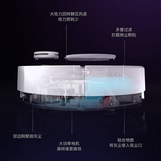 
KDyson genuine intelligent sweeping robot fully automatic home sweeping and mopping integrated automatic charging remote control mopping robot integrated mechanical and electrical gift 4 motor + button