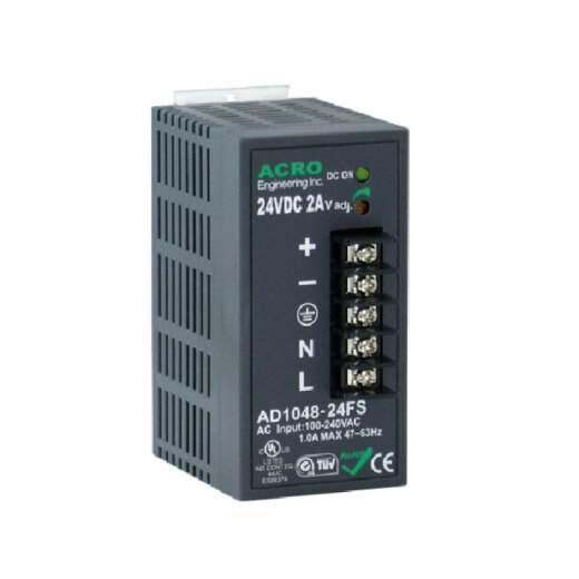 原装艾可ACRO导轨开关电源AD1048-24FS安装方便保修三年24V2A