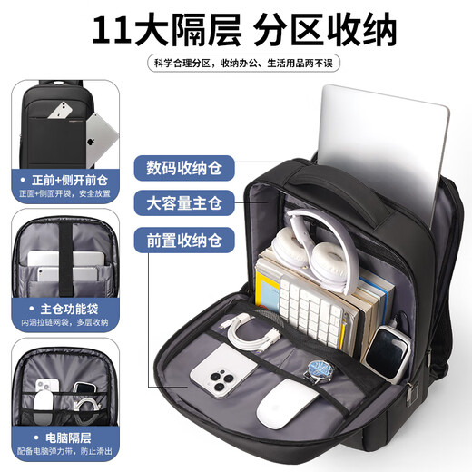 Texon Laptop Backpack Men's and Women's 16-inch Business Commuting Backpack Business Travel School Bag High-end