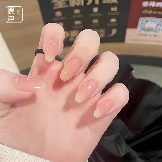 Morning Color Wear Nail Ganlu Temple Huanhuan Nail Art Patch Nail Sticker Adult Nail Patch Short Fake Nail S