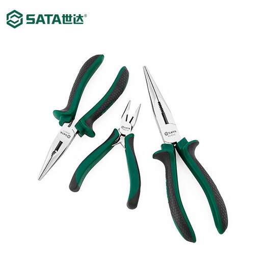 SATA 05513 Mini Needle Nose Pliers 5 Small Electrician Needle Nose Wire Winding Pliers