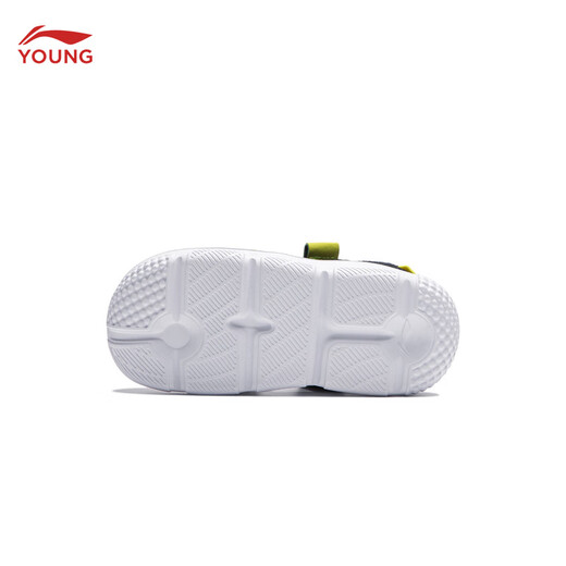 Li Ning children's shoes children's sandals for boys and girls summer style simple and comfortable sports and leisure sandals YKKU020 black-3 25