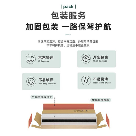 Small craftsman dressing mirror and coat rack integrated rotating full-body mirror multi-functional mobile floor mirror white 165*40