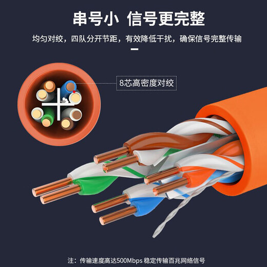 dahua超五类非屏蔽网线 监控网络双绞线 家用高速宽带线大华超五类网线DH-PFM9201-5EU 灰色六类网线【0.57芯】 100m【送20个水晶头】