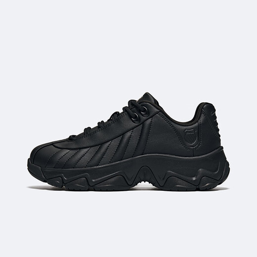 Kswiss [ST329] Zapatos casuales para hombres y mujeres 25 String Fashion Fashion and All-Match Pare Sports Shops 9276 055 Pure Black/Rose Pink 38