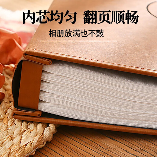 欧利文相册本家庭插页式收纳册大容量影集相册本情侣diy手工毕业纪念册照片书 时光（6寸800张横竖版）