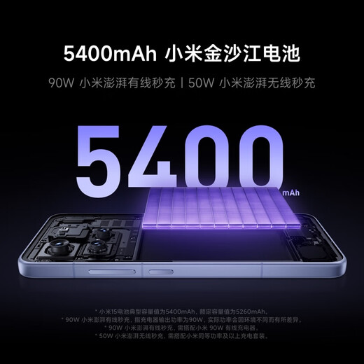 Xiaomi (Mi) Xiaomi Xiaomi 15 Leica Optical Lens Lustless Zoom Snapdragon 8 Supreme Dragon Crystal Glass 120 Hz Hochbinsel 12 GB+512 GB Lila Purple 5G Mobiltelefon