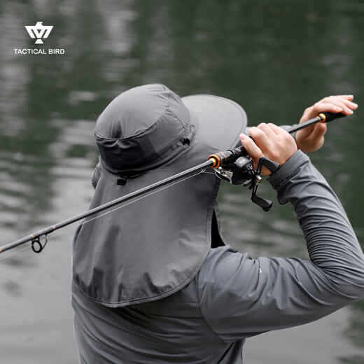 Tactical Bird Fishing Guard丨Professional fishing sun protection hat men's summer Luya fishing sunshade fisherman hat large brim full face mask