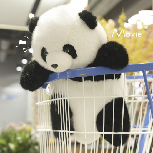 Yunya Panda Plüsch Spielzeuggeschenkbeutel Blume Puppe Schlaftkissen Mädchen und Kindergeburtstagsgeschenk sitzen 50 cm [Carton Shipping + Hand-In-Geschenkbox]