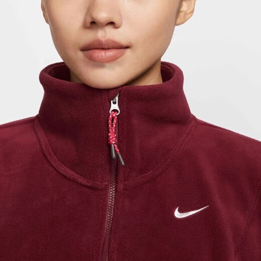 耐克（NIKE）卫衣女装外套春秋季新款加绒保暖运动服立领防风休闲套头衫HV8465 HV8465-677 XL