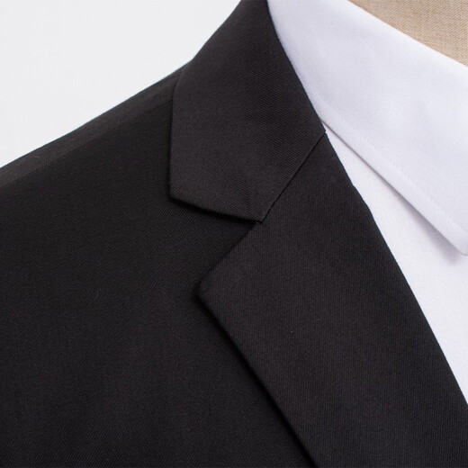 Haipaihaoyu-Anzug Set Herren Slim Small Anzug Business Format Micro-Stretch Anzug Bräutigam's Hochzeitsbräutigam 1695 Schwarz [Anzug + Hosen] XL (175) Empfohlen 110-130jin [Jin gleich 0,5 kg]