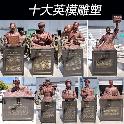 Kangxinya Fiberglass Figure Sculpture Customized Cast Bronze Farming Folklore Campus Culture Celebrity Head Large Outdoor Statue Drinking Sculpture Dingjin