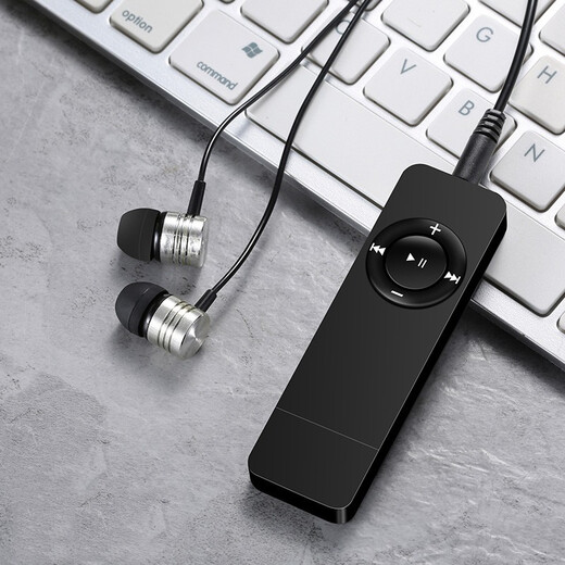 epcbook mp3 player [free download] Convenient and compact mini gum couple girl cute cartoon student walkman music English listening sports running P3 card [deluxe version] black [send OTG downloader]