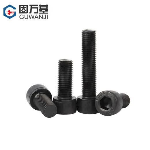 GUWANJI Grade 12.9 High Strength Cup Head Fine Thread Hexagon Screws Small Thread Screws Cylindrical Head Bolts National Standard Standard Parts M10x1.0x16 (5 pieces)