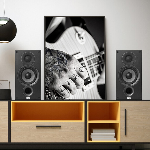 Illumina (ELAC) Debüt2.0 Serie DB52 HiFi Passive Buchhandlungslautsprecher Fever Grade High Fidelity Passive Lautsprecher Desktop HiFi Audioverstärker Set 5,25 Zoll DB52 Walnuss -Walnuss -Paar