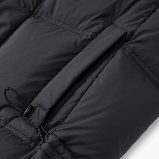 
Aijutu simple, atmospheric and fashionable long hooded down jacket EWRAJ4N728A Black 86 165/88A/L