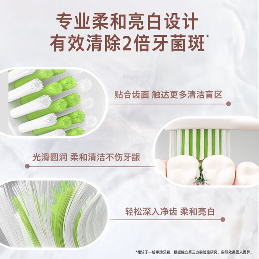 Philips (PHILIPS) electric toothbrush head official original adapter small feather brush series brush handle clean and bright white 5 pieces HX2035/02