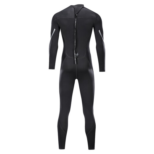 ZCCO new wetsuit one-piece men's 3mm warm and super elastic wear-resistant wet suit cold-proof wetsuit winter swimming suit SCR black 2XL