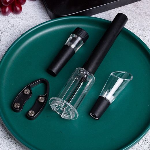 Douyin Air Pressure Red Wine Bottle Opener Creative Wine Bottle Opener Automatic Home Red Wine Opening Tool Inflator Air Pressure Bottle Opener + Paper Cutter