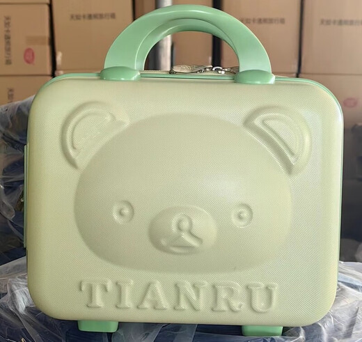 Weird Planet Koffer 14-Zoll-Make-up-Box Souvenirs für Frauen 16 Little Bear Mini Password Box Handtasche Geschenkbox Neu 01 Red 16-Zoll