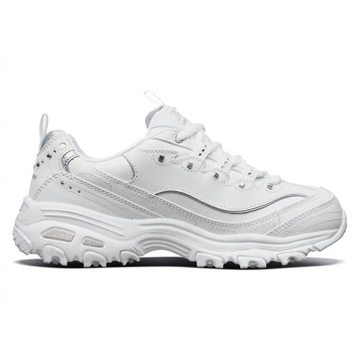 
Skechers women's shoes autumn white shoes women's thick sole heightened daddy shoes casual sports shoes panda shoes 11979 white-WSL 35.5
