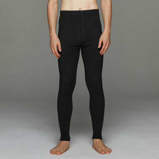 Mengyangwang Wool Pants Men's Thin Thermal Underwear Knitted Women's Warm Pants Autumn and Winter Leggings Slim Wool Pants Woolen Pants Men's Dark Gray XL