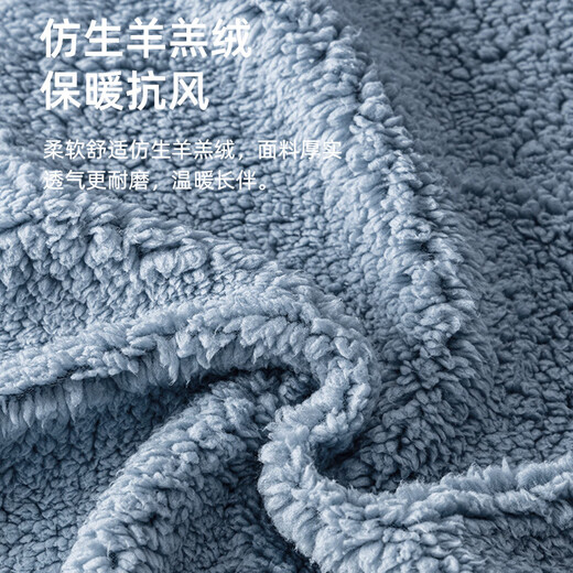 Racon Coral Fleece Quilt Baby Autumn and Winter Thick Baby Going Out Bed Maternity Room Anti-jump Sleeping Swaddle Bag Blue Split Legs Height Within 80cm 4-7 Months Baby